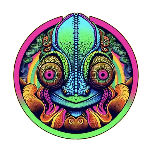 Chameleous chameleon emblem